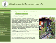 Tablet Screenshot of kgv-bornheimer-hang.de